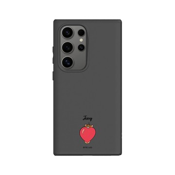 Galaxy S24 Ultra SolidSuit 黑 - 湯姆貓與傑利鼠 Tom and Jerry - 貼紙系列 - 愛心傑利鼠