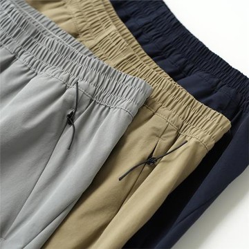 反季特 男士梭織錦綸輕薄短褲 運動健身寬松快干五分褲 大碼男裝