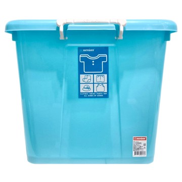 KEYWAY 聯府 銀彩滑輪整理箱 110L  藍色  1個