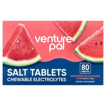 Venture Pal, 鹽片，可咀嚼電解質，西瓜味，80 片