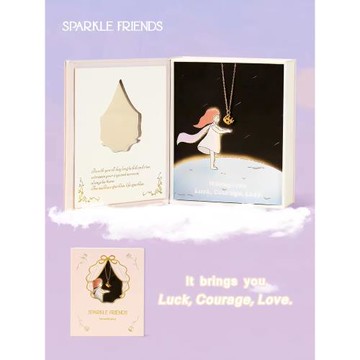 SparkleFriends原創輕奢小皇冠少女心公主女王項鏈送女友閨蜜禮物