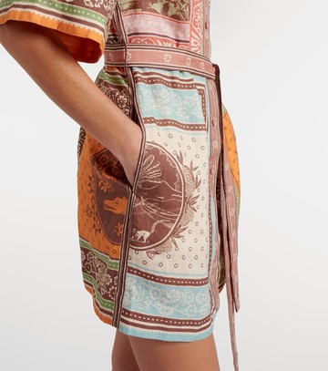 Alémais Alberta printed linen shirt dress