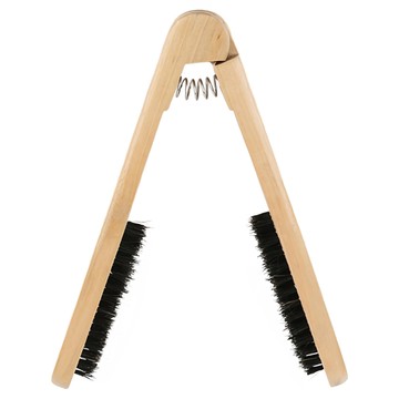 夾板梳 天然鬃毛 梳柄 輕巧易攜帶  1個  木