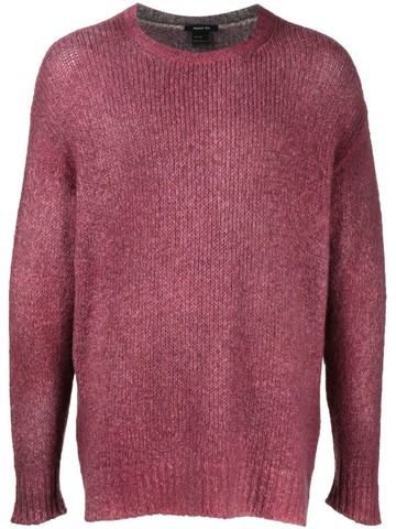 Avant Toi - chunky knit round neck jumper - men - Polyamide/Alpaca/Cashmere/Cotton/Merino - L - Red