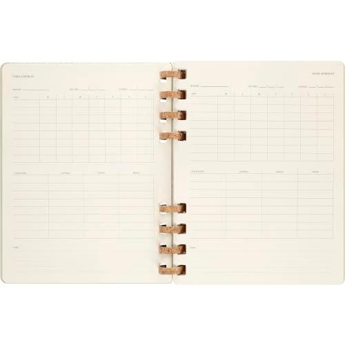 Moleskine 2024 Spiral Academic Planner  12M  Extra Large  Crush Ki 