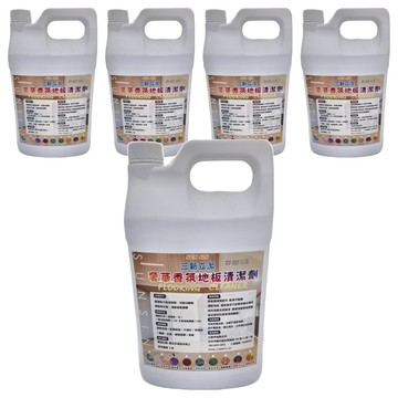 SUN SIN 三新立潔 奢華香氛地板清潔液 薰衣草 植物性配方 速乾技術  4L  5桶