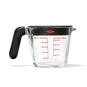 玻璃附蓋刻度量杯0.5L 玻璃附蓋刻度量杯0.5L