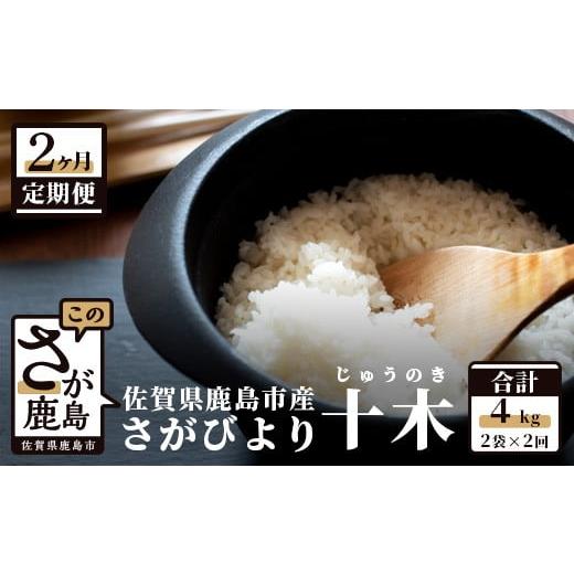 ふるさと納税 佐賀県 鹿島市 B-434 肥前の国 新鮮米 十木（さがびより）2kg×2か月定期便