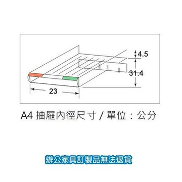 A4 公文櫃 文件櫃 收納櫃 NO.90415 抽屜【APP滿額下單4%點數(單一帳號最高1500點)】5/31止