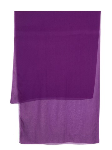 Max Mara - finished edge silk scarf - women - Silk - One Size - Purple