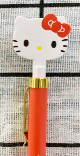 【震撼精品百貨】Hello Kitty 凱蒂貓~日本三麗鷗 KITTY 造型原子筆/中性筆-扁大頭#38399