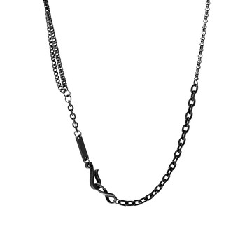 [鋼飾] 冷冽鋼骨項鍊 / 2色 / Icy Metallic Bone Necklace