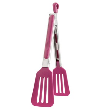 FOX RUN 好收納濾油餐夾 1支 桃紅色