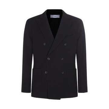 Boglioli - Black Virgin Wool And Cotton Blend Blazer