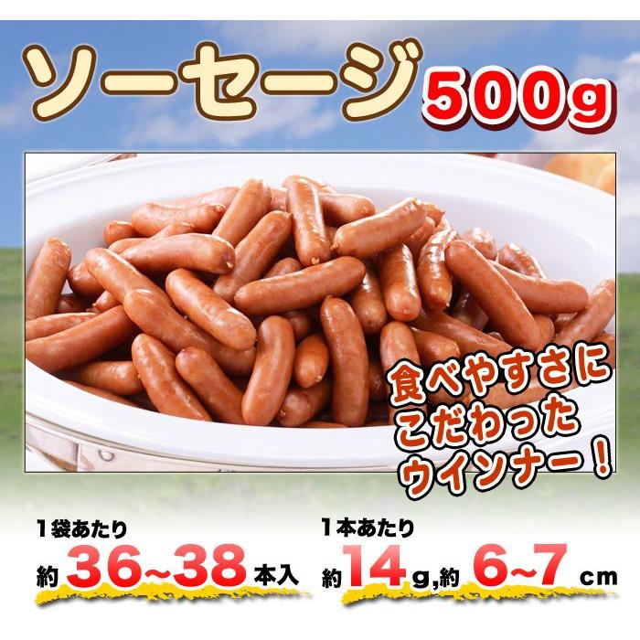 ソーセージ 500g 約36〜38本 ウインナー ソーセージ