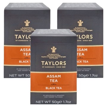 TAYLORS 泰勒茶 經典系列 阿薩姆紅茶  2.5g  20包  3盒