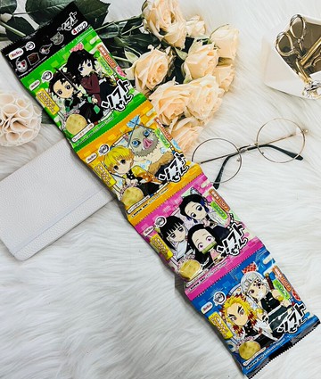 潼漾小舖 日本 befco 栗山 四連餅乾 鬼滅之刃包裝 一口米果 玉米濃湯口味 40g