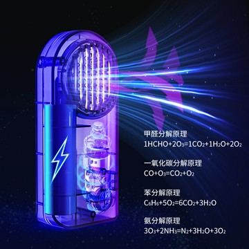 車載空氣凈化器臭氧消除異味汽車室內小型負離子除甲醛發生器