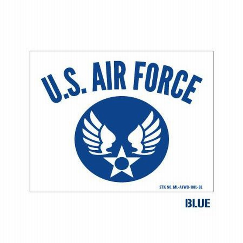 ミリタリー ステッカー US AIR FORCE アメリカ空軍 世田谷ベース エアフォース アメリカン 車 おしゃれ かっこいい ウイングエンブレム  101型 Lサイズ | LINEショッピング