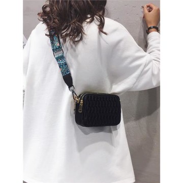 小挎包斜挎包女士夏季新款百搭時尚高級感多層小方包尼龍牛津布包