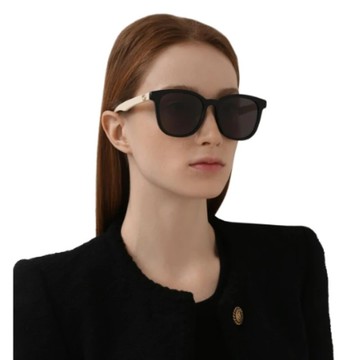 【GUCCI 古馳】韓版經典膠框太陽眼鏡(GG1001SK-003)
