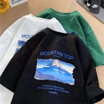 【隔日到貨 高品質】重磅純棉短袖t恤男款夏季ins風男生衣服寬鬆潮牌oversize t恤美式復古上衣體恤