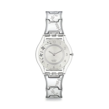 Swatch CLIMBER FLOWERY 超薄手錶/瑞士製造 SS08K100G (34mm)【官方旗艦店】