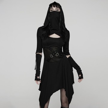 廢土刺客面罩連帽袖套連身裙