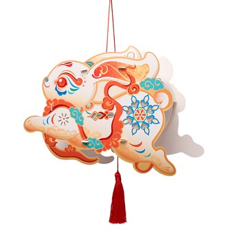 「美可節慶材料」中秋節非遺郭煌兔燈籠手工diy兒童製作材料手提發光燈籠