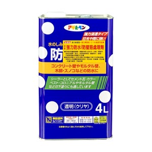 日本 Asahipen 強力防水/防壁癌處理劑 透明 4L