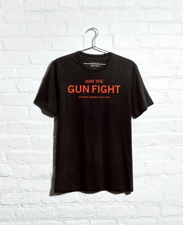 Kenneth Cole | Site Exclusive! Join The Gun Fight T-Shirt in Black, Size: XXS