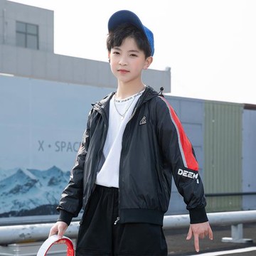 GILE男童運動外套春秋2022年春季男孩棒球服大童洋氣兒童春裝