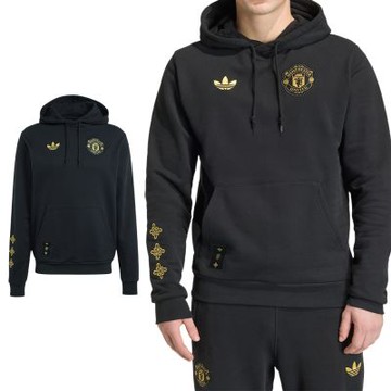 Adidas MUFC CS HD 男款 黑色 曼聯足球 印花 中國結 刺繡 帽T 連帽 長袖 JM5565