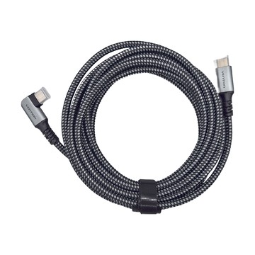 VEnTIOn 威迅 TAZ系列 USB 3.0 C公對C公彎頭VR傳輸線 60W  3m  鋁合金  1個