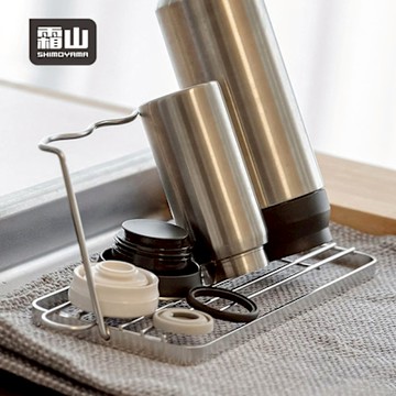 日本霜山 304不鏽鋼瀝水杯架/鍋蓋砧板瀝水架