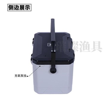一帆精工保溫箱蝦箱帶充氧孔多戶外野營保冷用途海釣箱輕便型