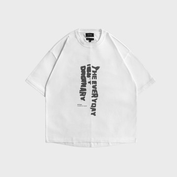 DYCTEAM - 斑駁落肩重磅TEE (white)