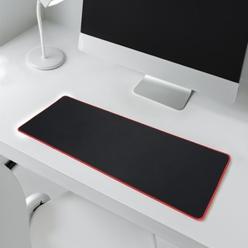 Home Planet 防滑桌墊鍵盤滑鼠墊  黑色 + 紅色  1個