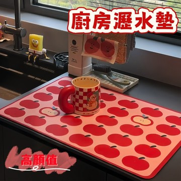 〖 𝑽𝒊𝒗𝒂 𝑯𝒐𝒎𝒆 〗廚房吸水墊 廚房瀝水墊 水龍頭吸水墊 珪藻土杯墊 珪藻土吸水墊 防滑墊 餐墊 矽藻土墊 吸水墊