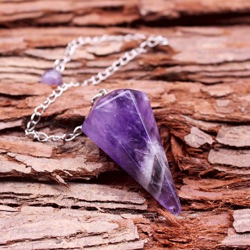 水晶靈擺能量石占原石吊墜男女款項鏈飾品卜禮物