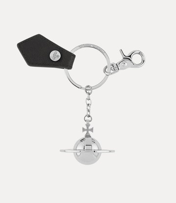 Vivienne Westwood 3d Orb Keyring Metal Black / Gunmetal One Size Unisex