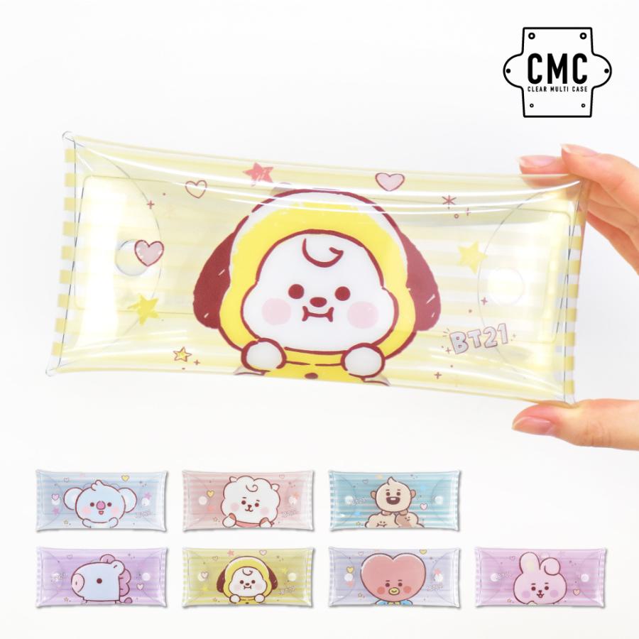 BT21 公式ライセンス商品 グッズ クリアマルチケース Lサイズ