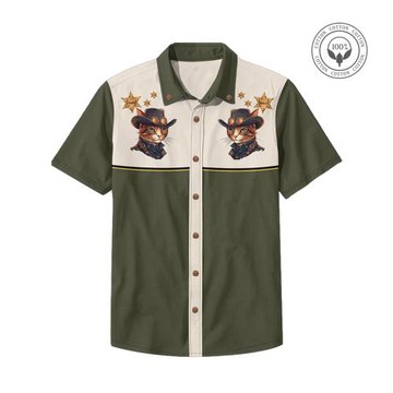 春夏歐美純棉翻領襯衫男裝純棉直噴跨境外貿襯衫潮流街頭舒適