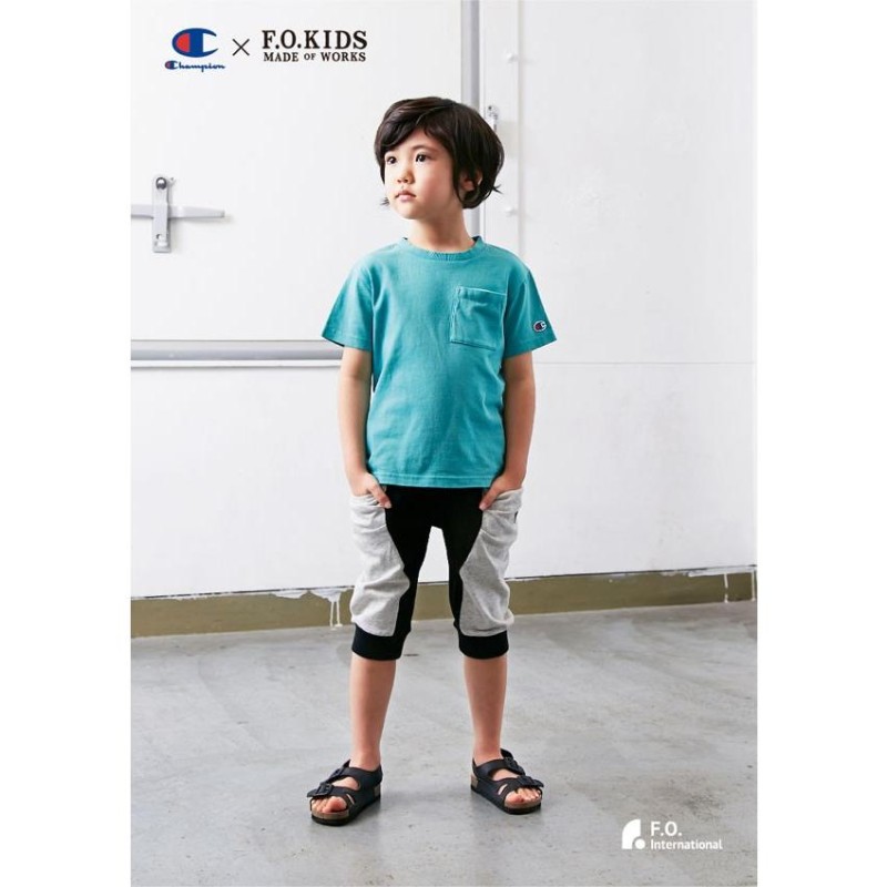 子供服 2019夏 F.O.KIDS エフオーキッズ NEW マチ付きカットパンツ 6分