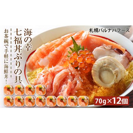 ふるさと納税 海鮮丼 具 70g×12 7種 12個セット 魚介類 ギフト 海の幸 七福丼 北海道千歳市