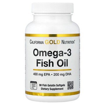 California Gold Nutrition, Omega-3 魚油，Vivomega 甘油三酯，1,000 毫克，90 粒魚軟凝膠