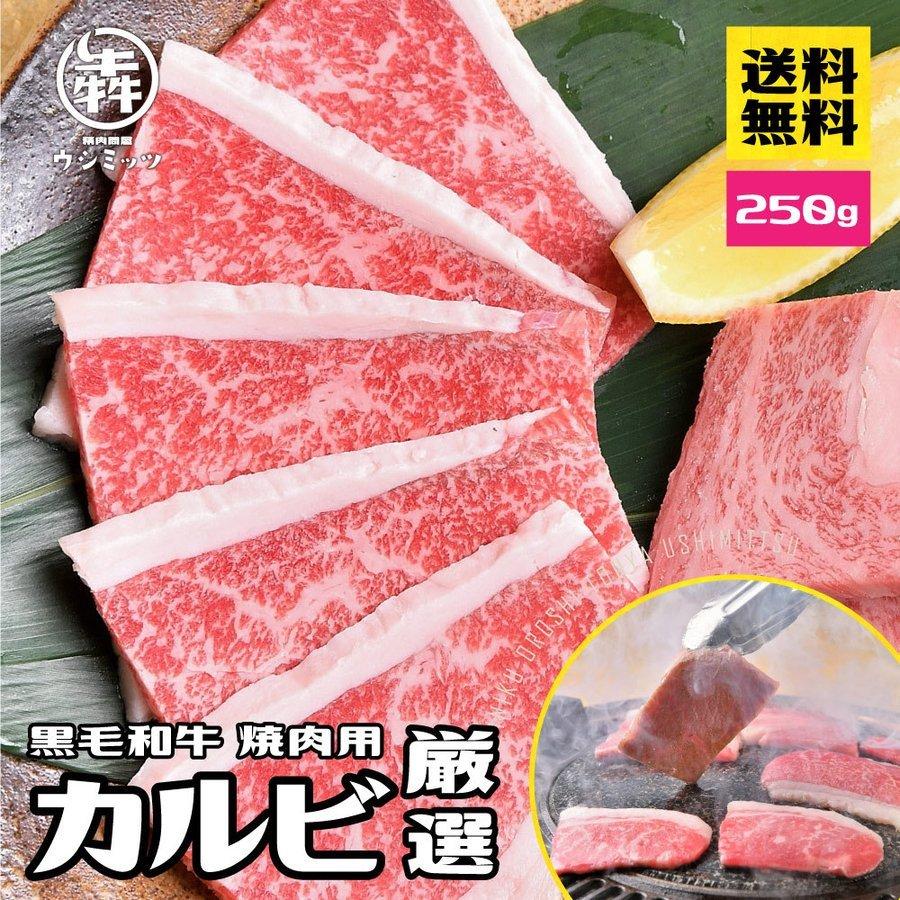 焼肉 牛肉 肉 黒毛和牛 カルビ 250g BBQ バーベキュー 食材