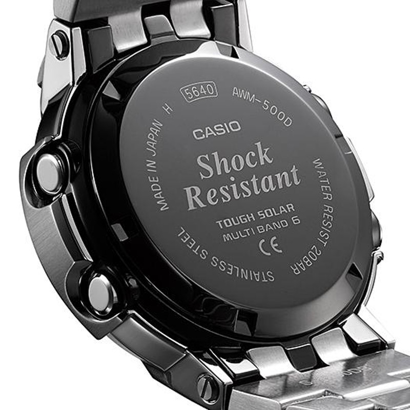 G-SHOCK ジーショック AWM-500D-1AJF アナログ×デジタルコンビネーション フルメタル シルバー 電波ソーラー メタルバンド 腕時計  CASIO カシオ | LINEショッピング