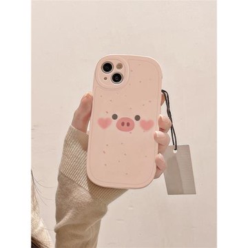 蘋果小粉豬保護套硅膠個性手機殼