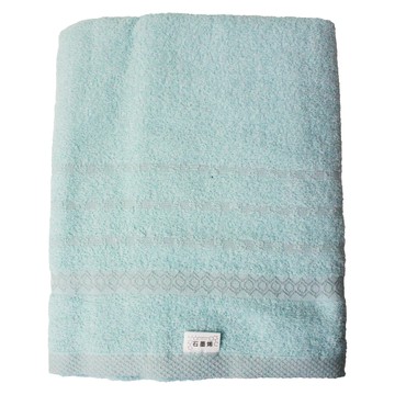 台灣製石墨烯純棉浴巾 藍色 柔軟吸水 親膚舒適  1條